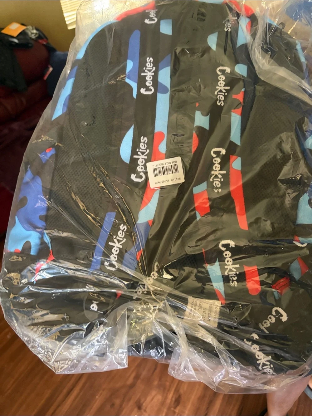 Cookies Camo Backpack - Blue, Red & Black